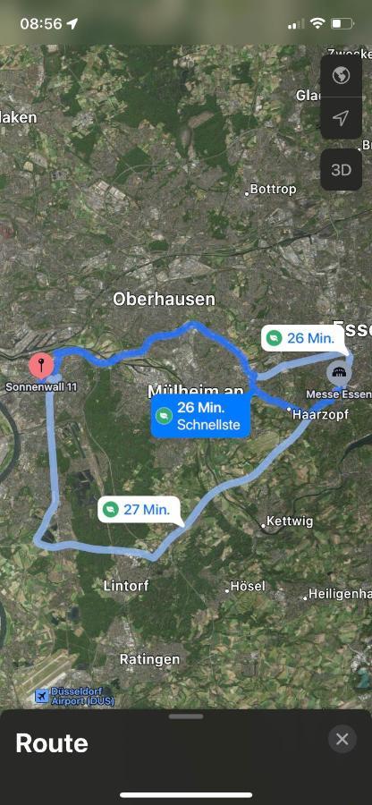 *City, Naehe Hbf, Kingsizebetten, Fitnessecke* Duisburg Kültér fotó